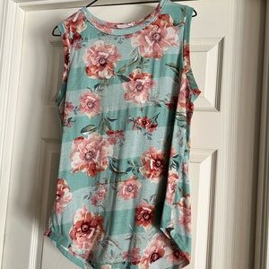 Floral print tank